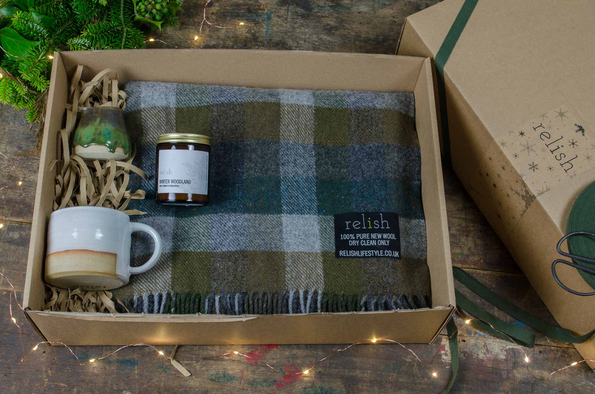 blanket and candle gift set