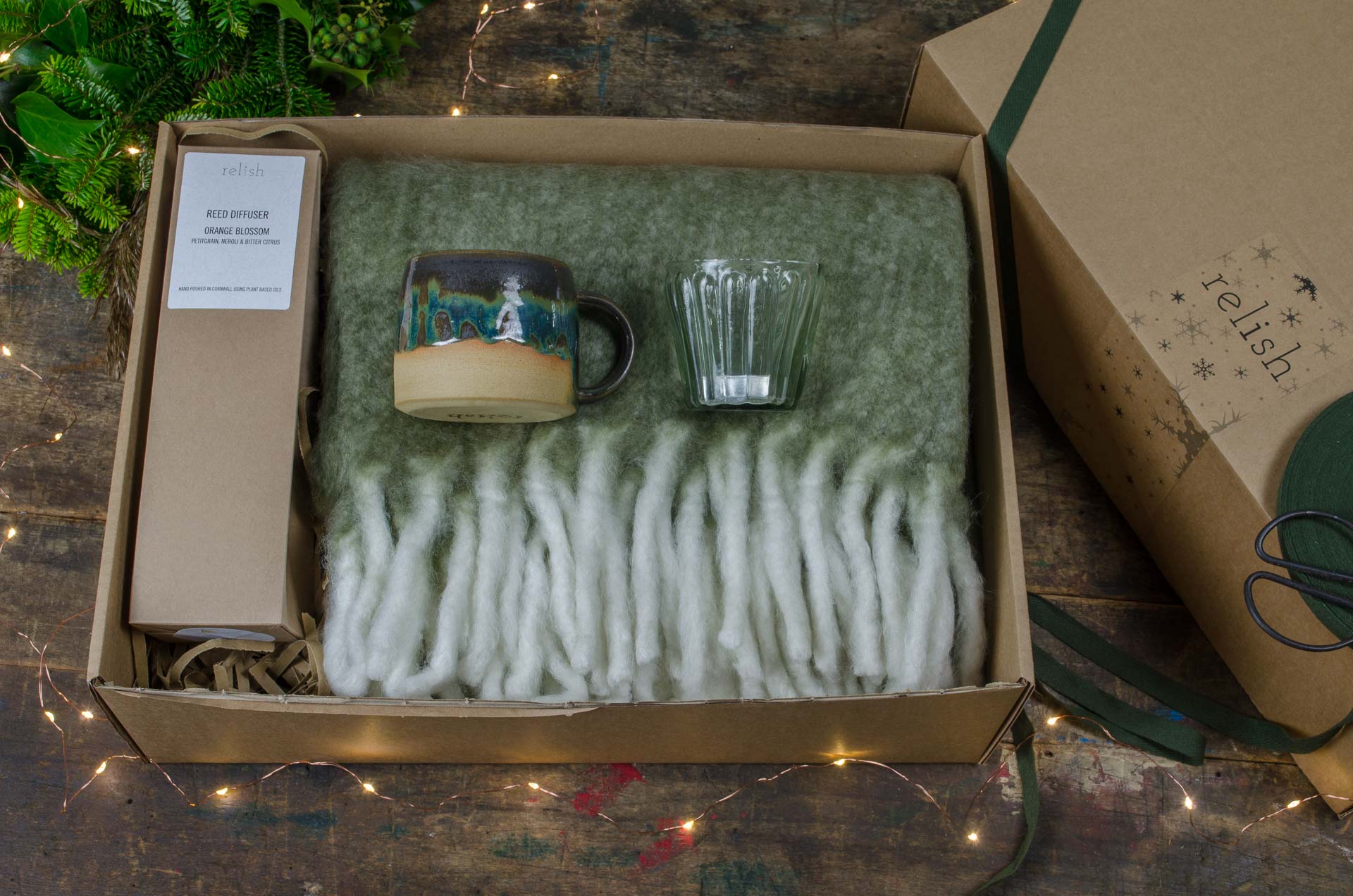 brown gift box christmas