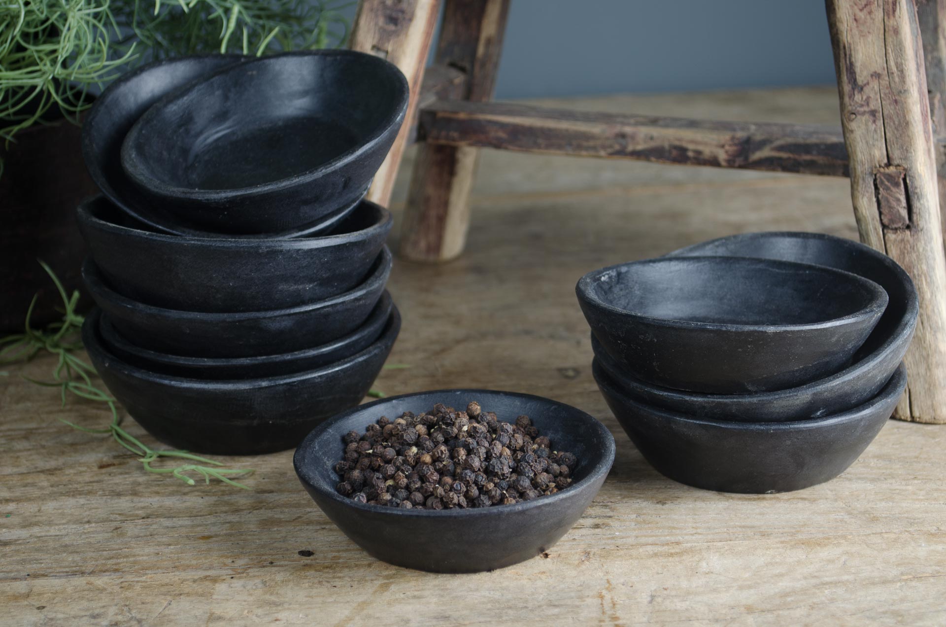 
black stone bowl