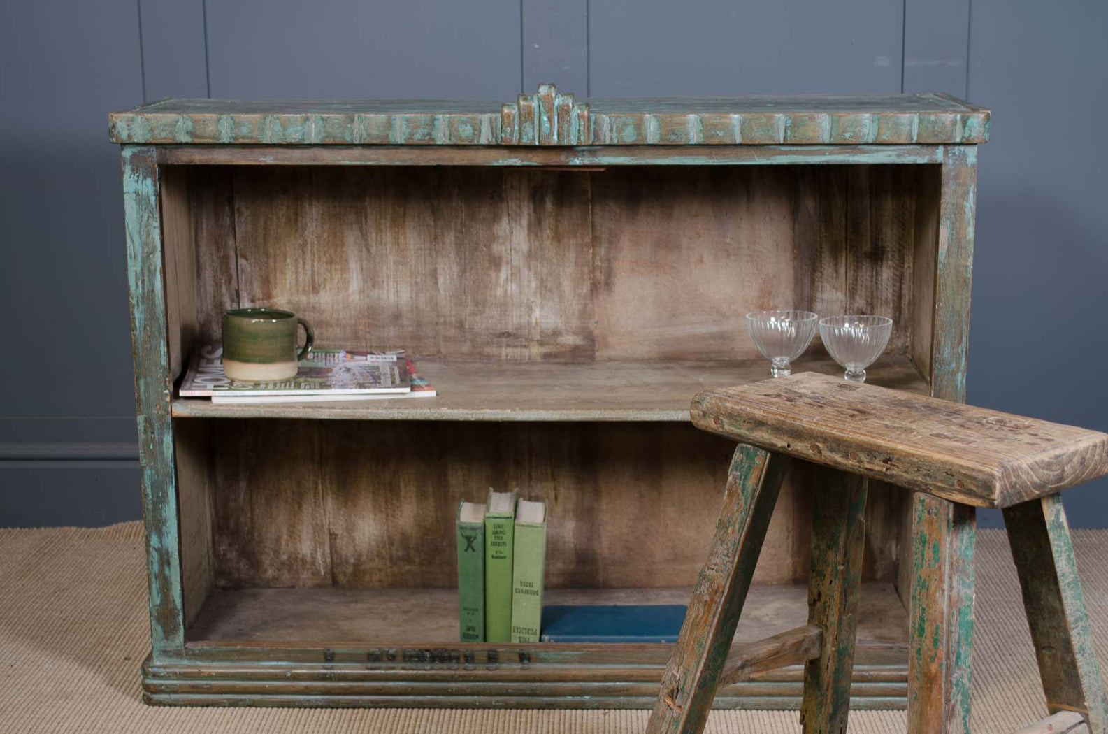 Reclaimed Indian bookshelf