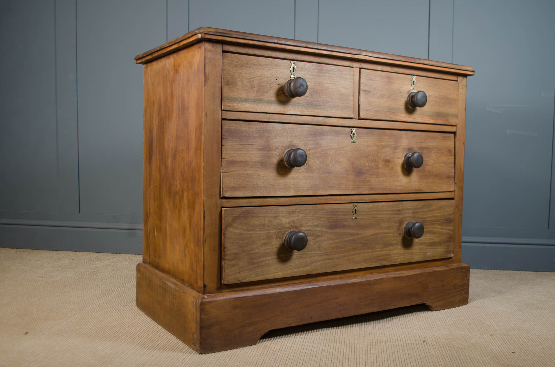
Restored Edwardian solid pine chest of drawers,