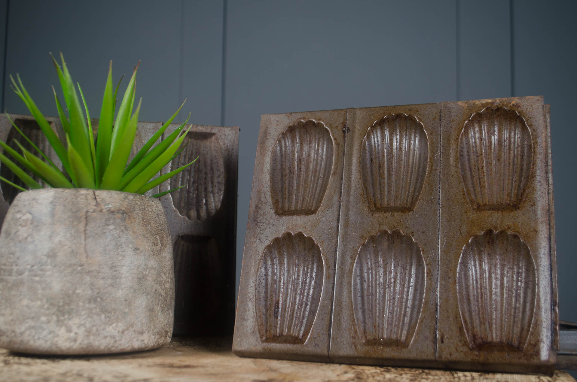 vintage french madeleine tray