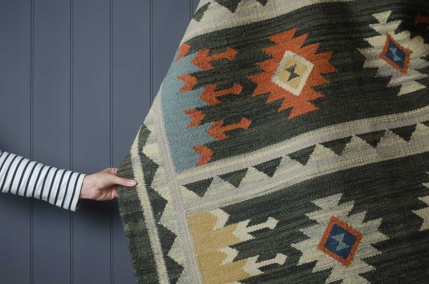 Kilim rug - Charcoal