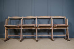 Set of 4 folding theatre chairs