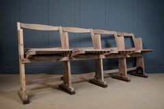 Set of 4 folding theatre chairs