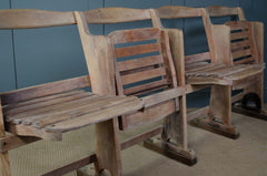 Set of 4 folding theatre chairs