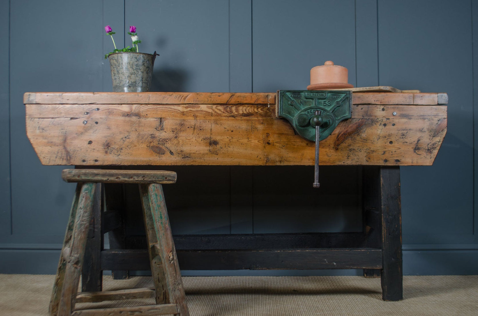 Reclaimed Workbench Kitchen Island