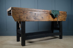reclaimed workbench kitchen island