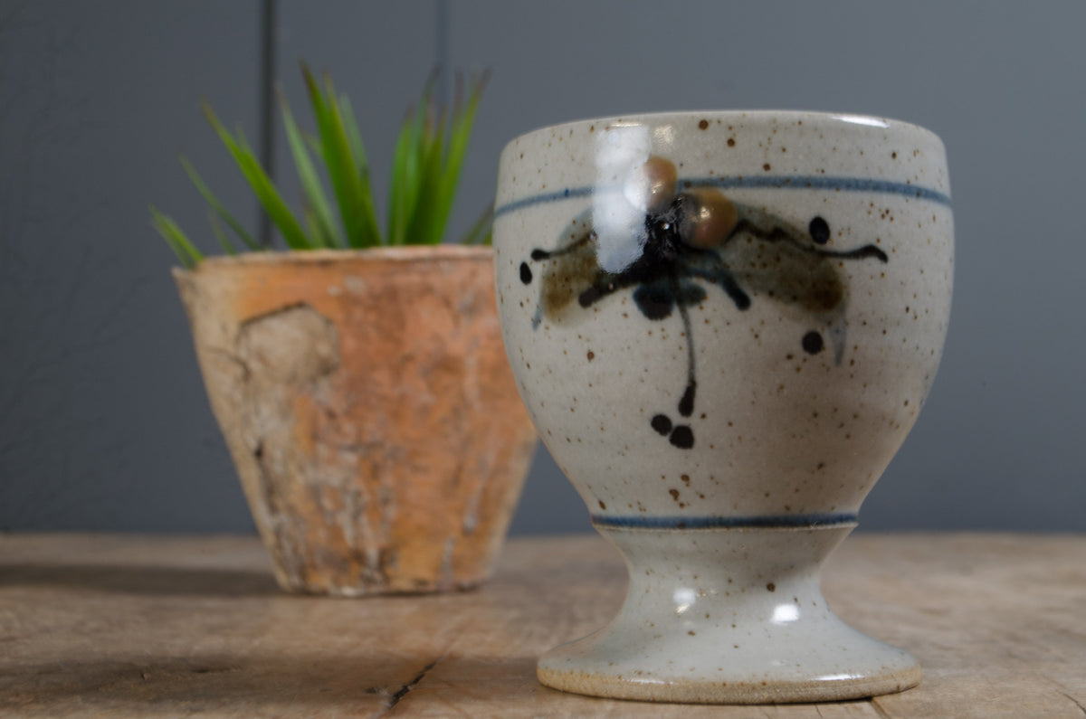 pretty hand painted vintage vase