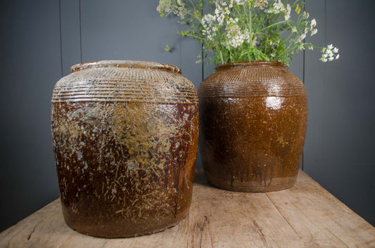 Large Chinese Shanxi Preserve Jars