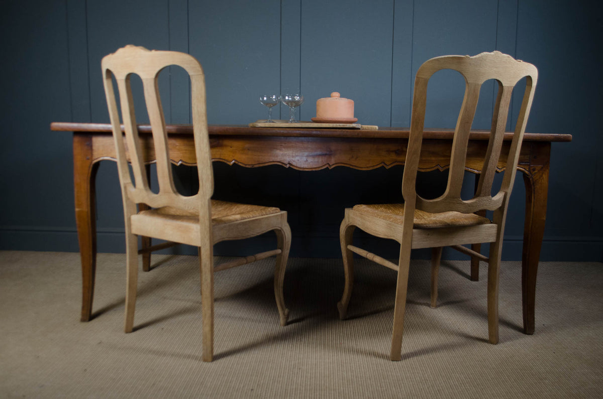 19th Century French Cherry Wood Farmhouse Dining Table