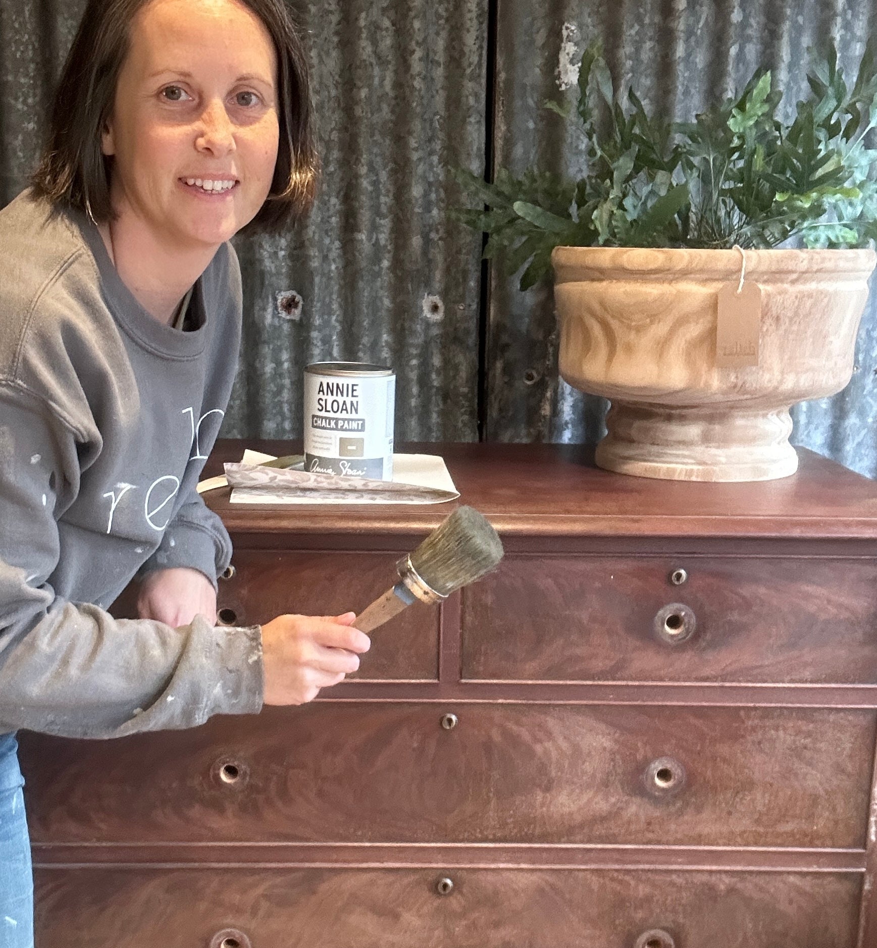 Victorian painted drawers