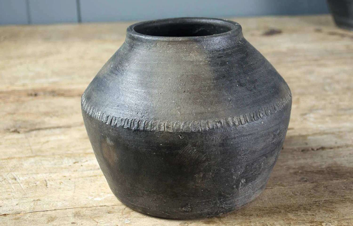 
Hand thrown clay pot