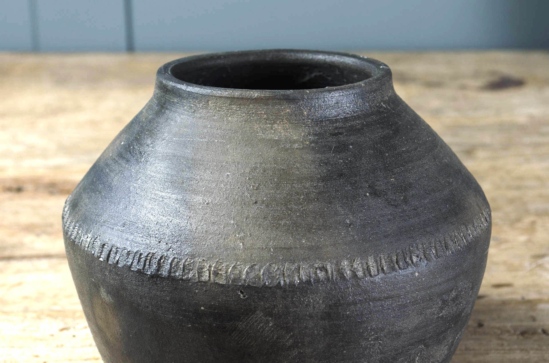 
Hand thrown clay pot