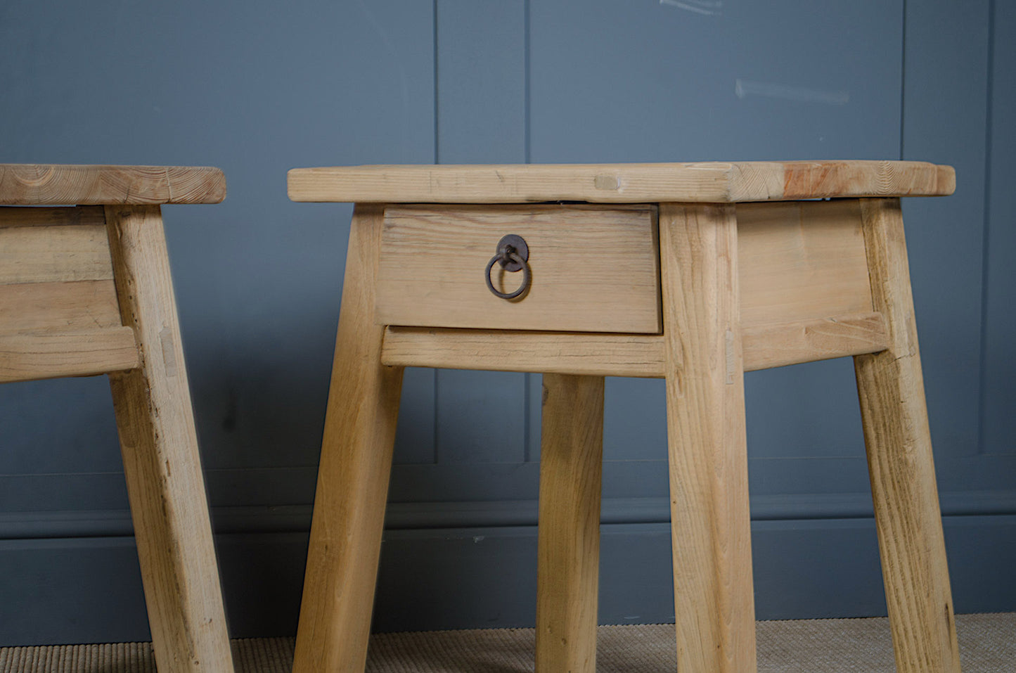 elm chinese antique wood side tables