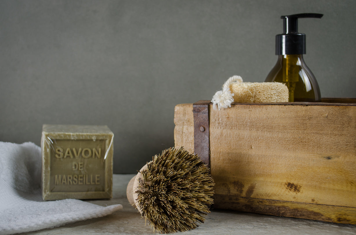 
reclaimed bathroom storage