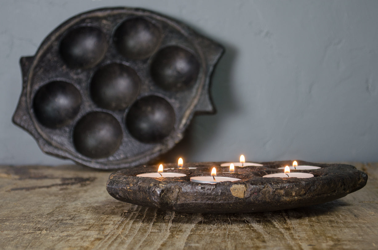 
rustic Tealight holder