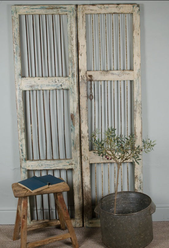 
antique indian shutters