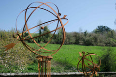 corten steel garden sculpture 